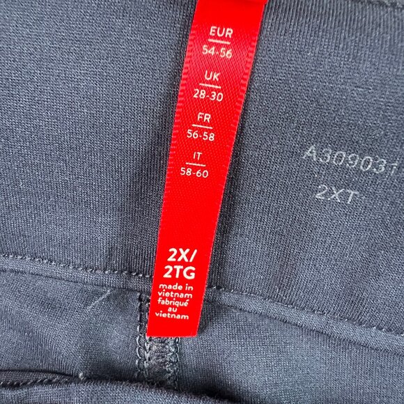 Spanx Pants Women's 36x27* Ponte Slim Straight High Rise Blue Stretch Tag XXL - Picture 7 of 16